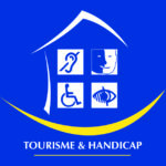 logo tourisme et handicap moteur visuel mental auditif